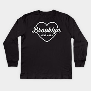 Brooklyn New York Love Kids Long Sleeve T-Shirt